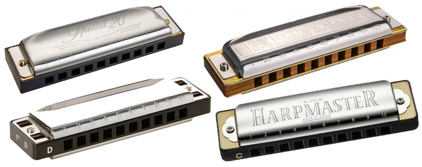 Популярные модели губных гармошек для начинающих